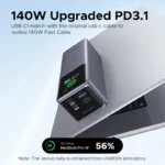 (W) UGREEN 200W 130W 100W Powerbank Nexode 25000mAh Laptop PD 130W Fast Charging for Dell Lenovo MacBook Air Samsung S24 iPhone 16 15 14 13 Pro Max for Pixel iPad Xiaomi Huawei Mobile Phones Power Adapter