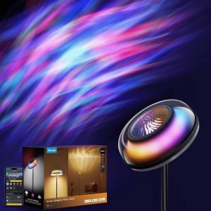 Anniversary Celebration and While Stocks Last! Just $ 99：Govee Uplighter Floor Lamps Tri-Zone Independent, RGBIC Warm&Cold White Ripple Lighting Lamp Works with Matter and Alexa, 80+Scene Modes, 1000 LM, 2700-6500K, Ideal for Living Room, Bedroom, Office [Energy Class G]