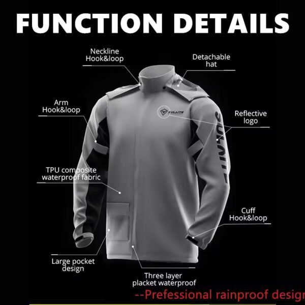 [✅SG Ready Stock] Three Layer PVC Premium Raincoat Motorcycle Single Raincoat With hidden shoe cover