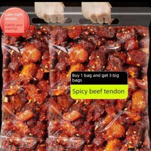 [Hot Selling 3 Big Bags] Spicy Beef Tendon Spicy Air-Dried Beef Tendon Newmu Scraps Snacks 13g