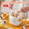 Ndd [Sg Seller]✅Egg with Steamer 7 Mode Intelligent Egg Boiler Egg Steamer Automatic Power Off Hard Boiled Egg Egg Timer Breakfast Machine